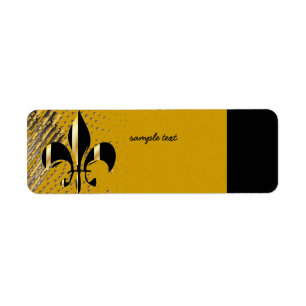 Black Gold Fleur de lis