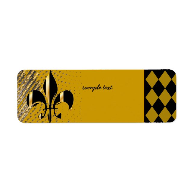 Black Gold Fleur de lis (Front)