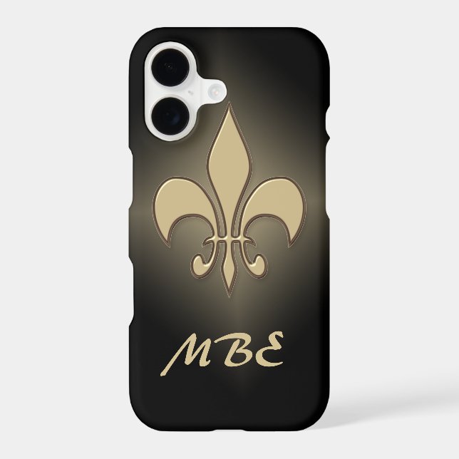 Black Gold Fleur de Lis (Back)