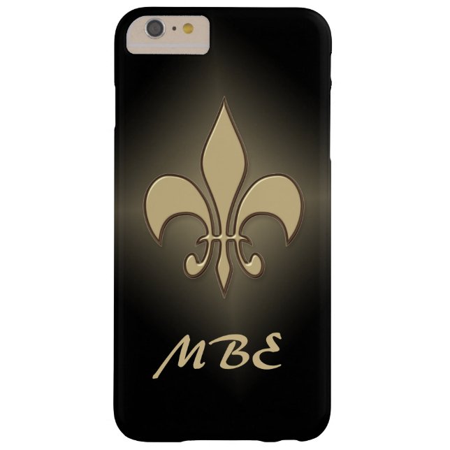 Black Gold Fleur de Lis Case-Mate iPhone Case (Back)