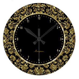 Gold Wall Clocks | Zazzle.co.uk