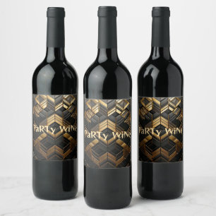 Black Gold Food and Beverages Label Set