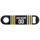 Black Gold Football Jersey Custom Name Number