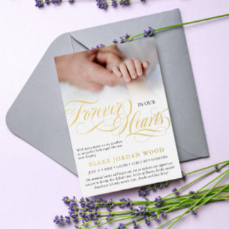 Black Gold Forever In Our Hearts Baby Memorial