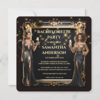 Black gold formal girls weekend away bachelorette