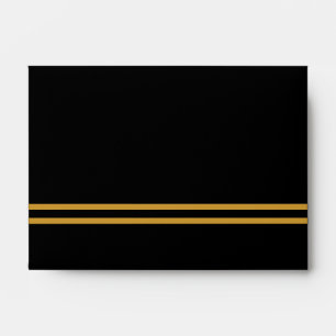 Black & Gold Formal Invitation Envelopes