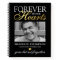 Black Gold Funeral Photo Memorial Guest Book