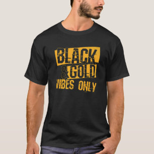 Black Gold Game Day Notre Dame High School Footbal T-Shirt