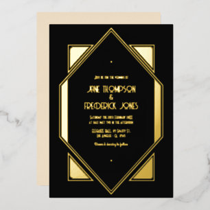 Black & Gold Gatsby Art Deco Wedding