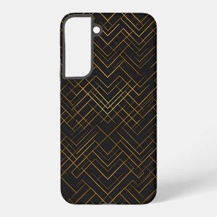Black Gold Geometric Samsung Galaxy Case
