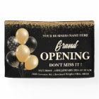 Black & Gold Glitter Balloons Grand Opening 