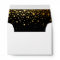 Black Gold Glitter Confetti Dots for 5x7 Invite
