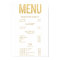 Black & Gold Glitter Salon Menu Wall Poster