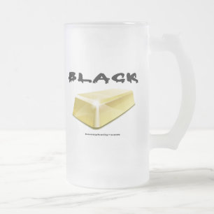 Black,Gold,Gold Bar,Oil Field Beer Glass,Oil Frosted Glass Beer Mug
