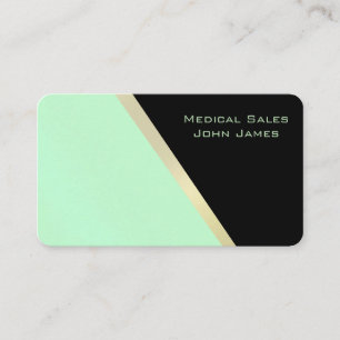 Black Gold Green Healthcare Medical Business Cards