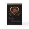 Black Gold Heart Photo Frame Valentine Card