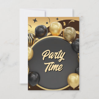 Black & Gold Invitation