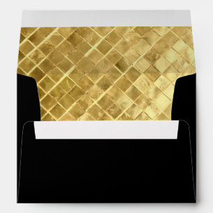 Black & Gold Invitation Envelope