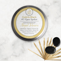 Black & Gold Leaf Homemade Scrubs & Body Butter