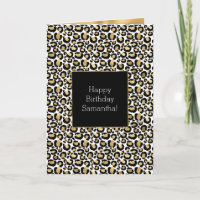 Black Gold Leopard Print