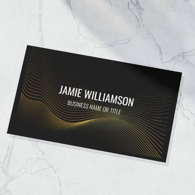 Black & Gold Luxury Business Card | Template (Creator Uploaded)