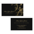 Black gold luxury elegant botanical foliage