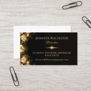 Black & Gold Luxury Pageant Business Card
