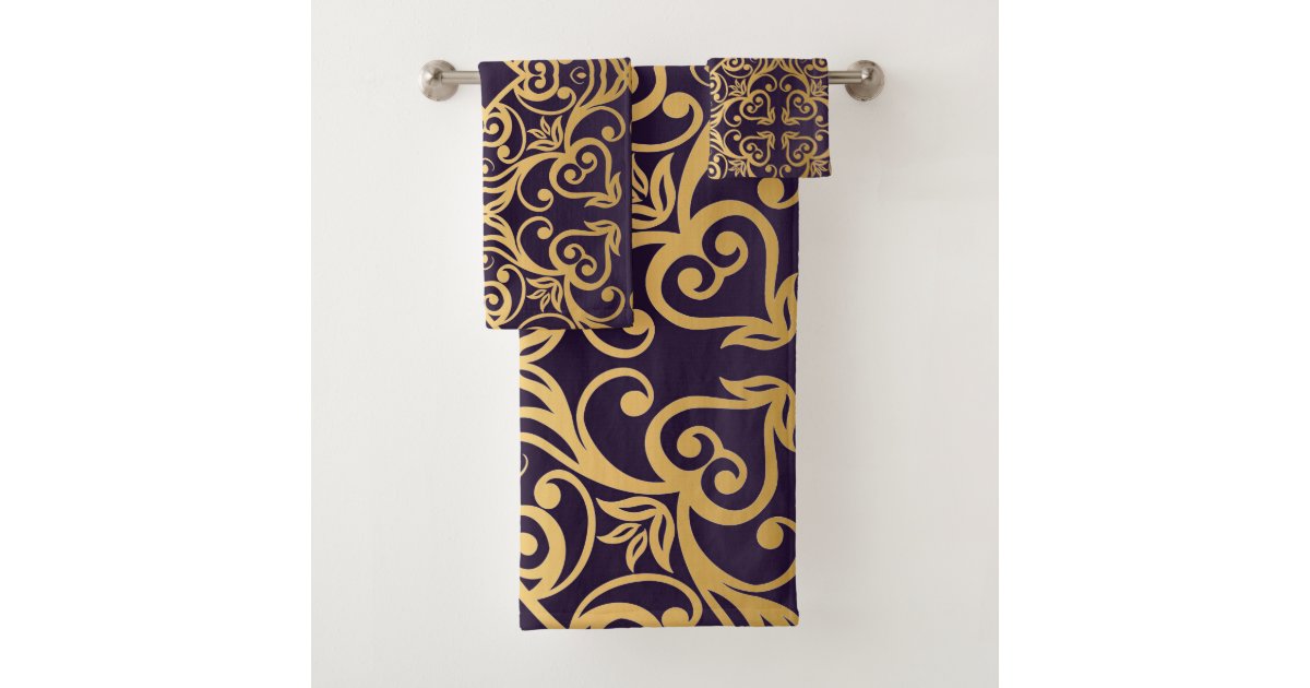 BLACK GOLD LUXURY STYLE BATHROOM TOWEL SET Zazzle