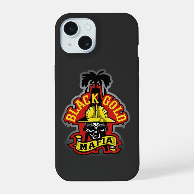 BLACK GOLD MAFIA designed by earl ferguson iPhone 15 Case (Back)