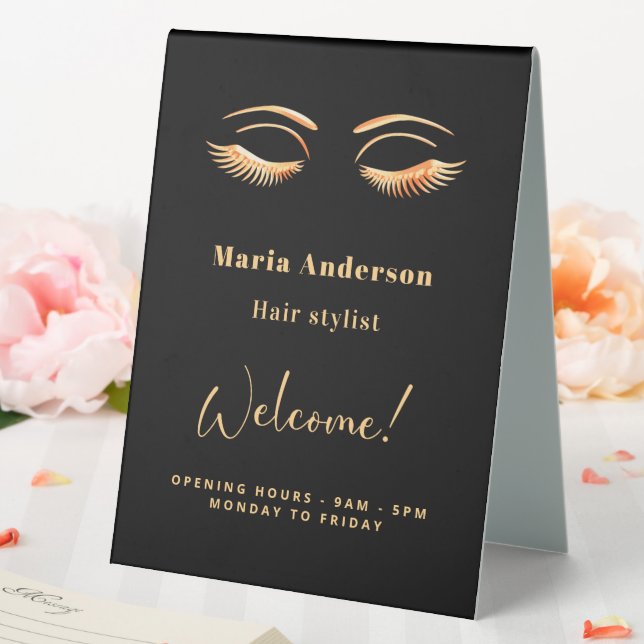 Black gold makeup artist opening hours welcome (In SItu (Wedding))