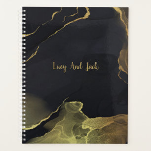 black & Gold Marble  3 Ring Binder Planner