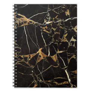 Black Gold Marble - ADD Text if desired Notebook
