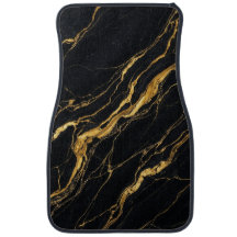 Black Gold Marble Bold Modern Car Interior Style