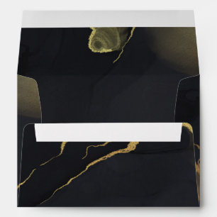 black & Gold Marble  Envelope