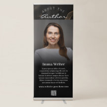 Black Gold Marble Meet the Author Photo Display