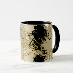 Black & Gold Marble Mug — Art in Every Sip