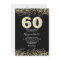 Black & Gold Mens or Womans 60th Birthday Party