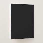 Black Gold Modern Elegant Professional Classy Pocket Folder (Back)