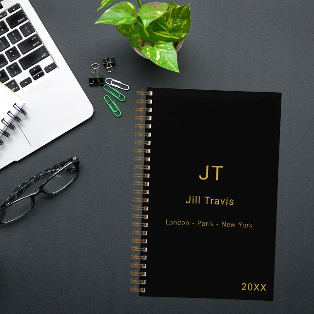 Black gold modern minimalist luxury notebook (Creator Uploaded)