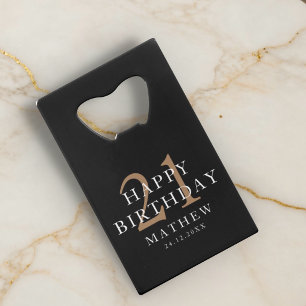 Black & Gold Modner 21st Birthday Party