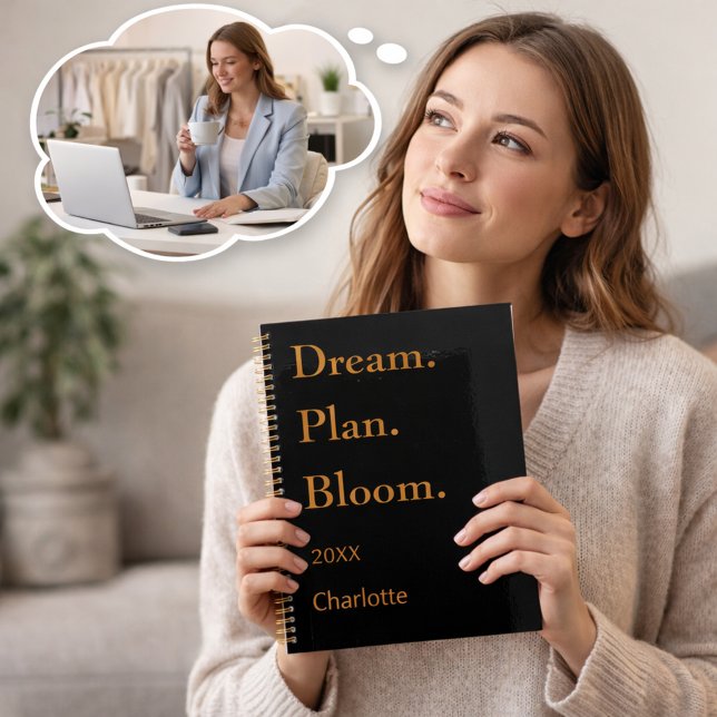 Black gold motivational quote 2026 planner (Creator Uploaded)