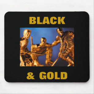 BLACK & GOLD MOUSE MAT