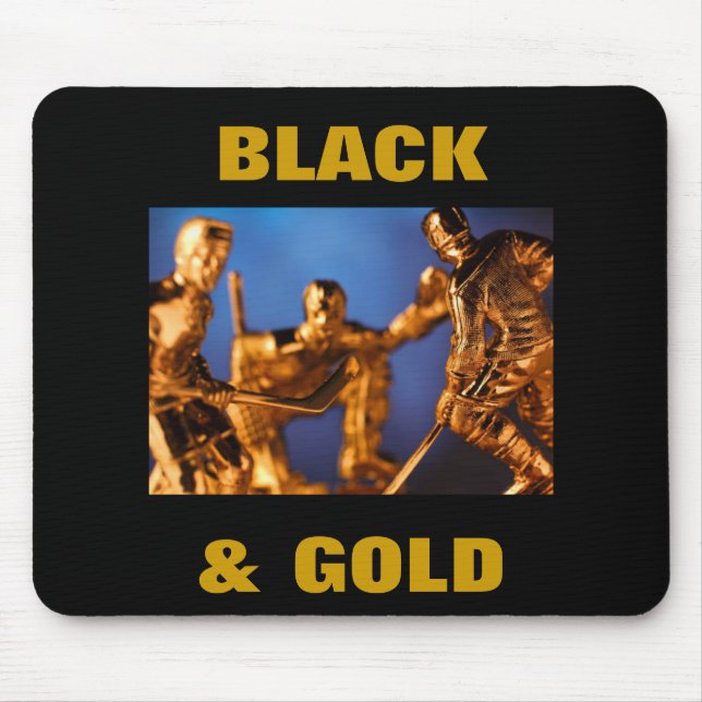 BLACK & GOLD MOUSE MAT (Front)