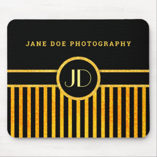 Black & Gold Mouse Mat