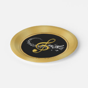 Black, Gold Music Plates or Any Colors, Occasion