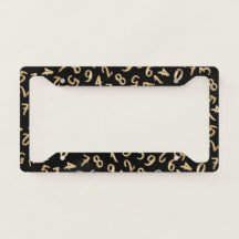 Black Gold Numbers Luxury Pattern Chic Accountant