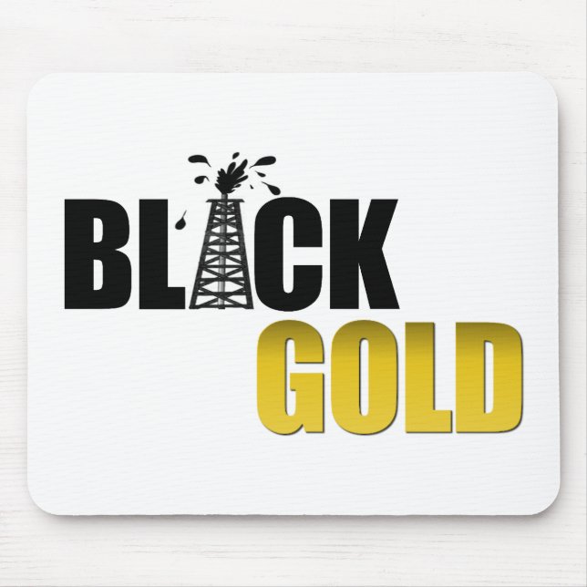 Black Gold Oil Mouse Mat (Front)