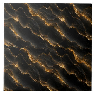 Black Gold Onyx Marble Seamless Pattern Tile
