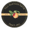 Black & Gold Peach Jam Product Label