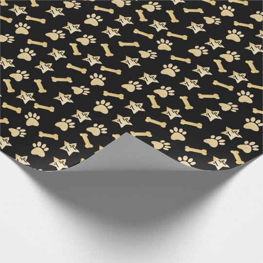 dog bone wrapping paper